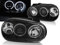 CR-Lights CCFL Angel Eyes Scheinwerfer für VW Golf 4 IV 09.1997-09.2003 in schwarz, (LPVWN8)