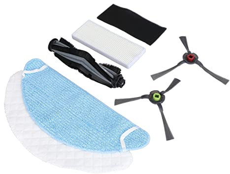 TOPINCN Ersatzteile Set, Seitenbürsten und Rollbürste für Yeedi K650, Rollbürste, Seitenbürste, Filter, Kehrmaschine, Zubehör Set, Waschbarer Mopp