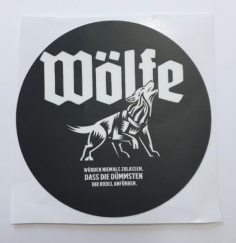 Sammys Shirt Store Wölfe würden Niemals zulassen Wikinger Germanen Vinyl-Aufkleber Sticker für Auto wetterfest 10cm