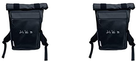 TsoLay 2X Fahrrad Fronttasche Rucksack mit Ständerhalter für 3SIXTY Faltrad Rucksack Zubehör