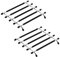 JJWNMLL trivets for kitchen worktops 2 Pcs - black kitchen worktop protector trivets for hot pans kitchen worktops protector with anti slip base
