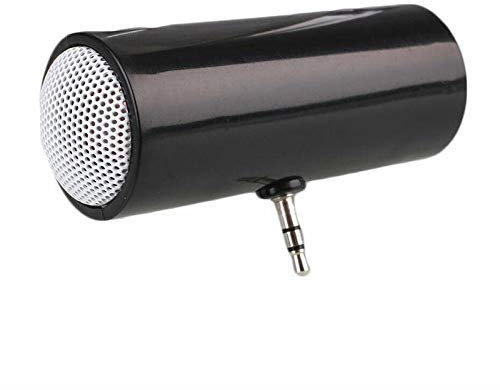 Jikoiuty Mini Altoparlanti Cassa Piccola Stereo da 3,5 mm, Lettore Musicale MP3, Altoparlante per Cellulare, Tablet, PC Nero