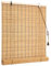 Store à Rouleau en Bambou Naturel,Store en Bambou Opaque à tirage latéral,Rideaux Romain Occultant,Protection Solaire et visuelle,pour Fenêtres Intérieur Extérieur,Largeur x Longueur (50cm x 100cm)