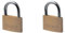 Master Lock CAD20 Petit Cadenas Magnum en Laiton Massif et à Clé, Doré, 3.00 x 0.6 x 2.00 CM (Lot de 2)