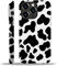SEized Case Compatible with for iPhone 13 Pro Max,Black White Cow Pattern Phone Case for Girl Women Boy Men,Soft Silicone Protection Case for iPhone 13 Pro Max