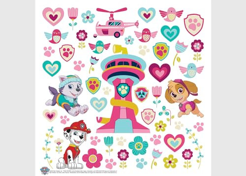 Paw Patrol Kinderzimmer Wandstickers, Wandtattoo junge deko von AG Design 30 x 30 cm | ADKS 3840