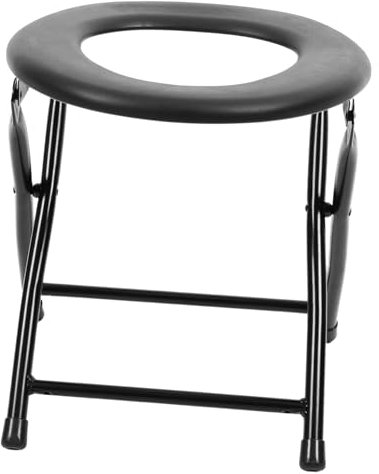 Healeved Silla De Baño Plegable Para Ancianos Y Mujeres Embarazadas Inodoro Portátil Compacto Y Ligero Para Hogar Y Viajes Diseño Ergonómico Y Estructura Estable
