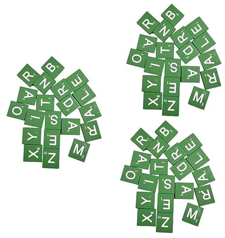 UPKOCH 300 STK Holzwürfel Spielzeug Aus Holzbuchstaben Holzfliese Holzverzierungen Holzblöcke Zum Basteln Holz-Alphabet-Fliesen Spielzeug Für Babys Spanplatte Kleinkind Esstisch Bambus