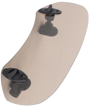 Motorrad-Windschild Verlängerung, anklipsbar, universell verstellbar | Schnellbefestigungsclip an der Originalscheibe, getöntes Acryl, Windschutz für Motorrad, Tourismus, Enduro, Braun