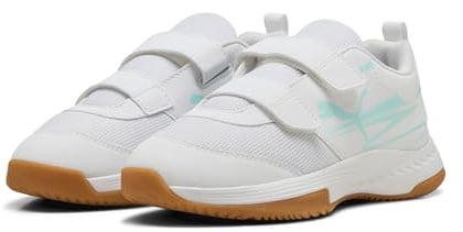 Puma Unisex Kinder Varion Ii V Jr Hallenturnschuh, Electric Peppermint Puma White Gum, 32 EU