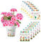 HuaMuDM 12 PCS Blumentopf Aufkleber,Aufkleber Blumentopf Danke,Erzieherin Lehrerin Danke Sticker,Wasserfester Aufkleber für den Blumentopf,Danke, Dass Du Mir Beim Wachsen Geholfen Hast