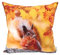 CB Home & Style Outdoor Garten Kissen Herbstkissen Herbstdeko Outdoorkissen Wasserabweisend 45x45cm mit Füllung (Herbst 17 - Eichhörnchen)