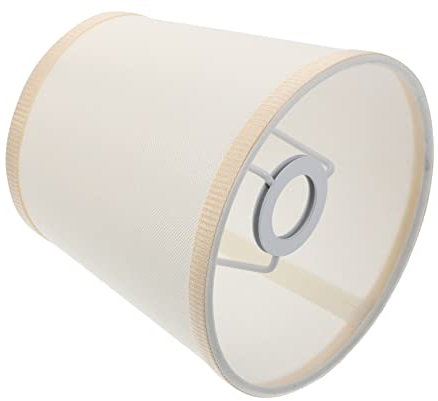 KONTONTY Lampenschirm Aus Stoff Weiß Lichtabdeckung Für Decken Und Wandleuchte Zubehör Für E14-fassung Diffuse Beleuchtung Für Wohnzimmer Und Schlafzimmer