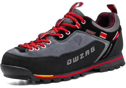 SANANG Uomini Scarpe da Trekking all'aperto, Sport Pelle Alpinismo Trekking Caccia Scarpe Sportive