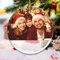 HOBULL Weihnachtskugel Personalisiert,Weihnachtskugel mit Foto,Weihnachtsbaumschmuck Personalisiert,Weihnachtskugel Geschenk Personalisiert für die Christbaumdekoration, Familie, Freunde und Baby