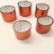 Orange Self-Adhesive Glass Mirror Mosaic,2400Pcs 5x5mm Mirror Tiles for DIY Disco Ball, Cowboy Hat, Vase, Bottle, Interior Decoration