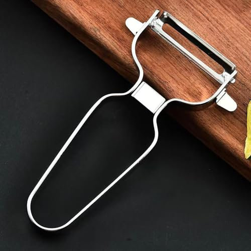 Hongmeru Potato Vegetable Peeler, Y-Shaped Multifunctional Peelers, Speed Apple Fruit Peelers, Lightwight Good Grip & Durable Kitchen Premium Stainless Steel Peeler, Silver