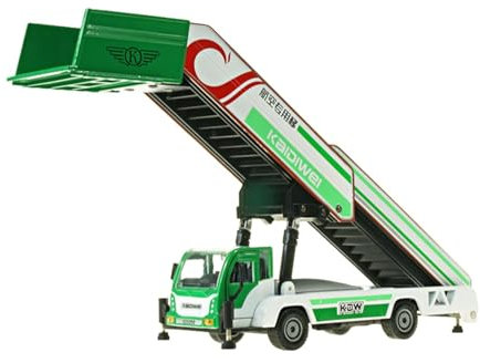 Fenteer Maßstab 1:43, Flughafen-Einsteigeauto-Modell, Kinderspielzeug-LKW, Legierung, Druckguss-Modell, Spielzeugauto, Transformator-Transporter für, GrÜn