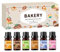 Set di Oli Essenziali Aroma di Panetteria 6 x 10ML | Olio Essenziale per Aromaterapia,Set Oli Essenziali Profumati per Cibi di Panetteria, Oli Essenziali per Diffusori e Bagno (#1, Torta di zucca)