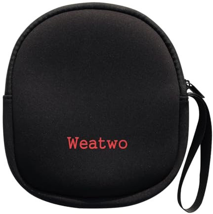 Weatwo Kopfhörer Tasche Universal Ohrhörer Schutzhülle Case Reisetasche Aufbewahrungstasche Kompatibel mit Sony JBL Marshall Soundcore und Anderen Marken Kopfhörer Tasche, 21cm x 20cmx 3cm, Schwarz