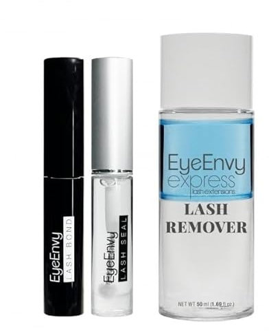 EyeEnvy Bond and Seal for Cluster Eyelash for Sensitive Eyes Strong Long Lasting Individual Lash Adhesive Easy Removal (+ Remover)