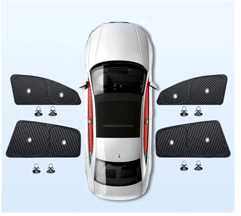 Car Window Shades Sunshade Side Window Front Rear Windshield Privacy UV Blocking Sun Shade Shading For Tesla For Model 3 For Highland 2024 SunShade(4pcs B)