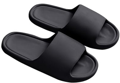 Générique 2025 Chaussons Antidérapants pour Hommes Femmes Pantoufles de Douche Très Léger Semelle Épaisse Amorti Soft Bout Ouvert Pas Cher Sandales pour Maison, Jardin, Salle de Bain, Piscine, Plage