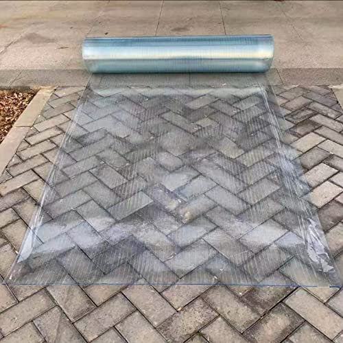 Transparente wasserdichte Dachplatten für Gartenhaus, wetterfeste Platten für Gewächshaus, Vordach, Fenster, Terrassentür, personalisierbar und langlebig (0,5 x 1 m)
