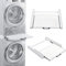 Universal Intermediate Frame with Extendable Base with Washing Line Steel Including Lashing Strap White for Washing Machines and Dryers Intermediate Frame