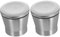Hoement 2pcs Stainless Steel Pepper Mill Caps Manual Grinder Covers for DIY Spice Mills Precision Grinding for Salt Seasonings Portable Replacement Parts
