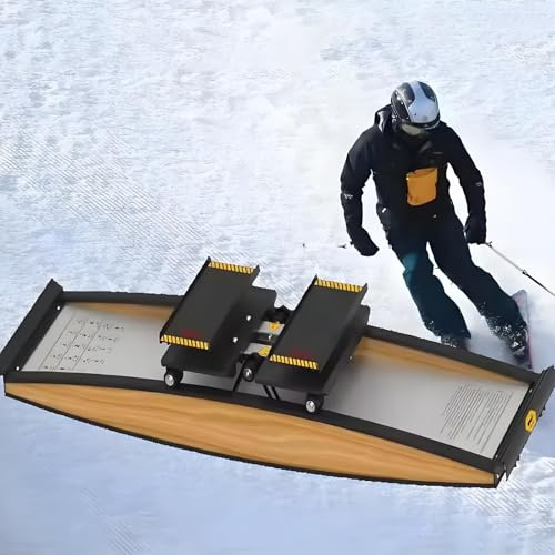 vnmudzeo Skisimulator, 150 Kg Belastbarkeit, 3D-Crosstrainer, Skisimulator, Kraft- Und Balancetraining FüR Taille, Bauch Und Beine