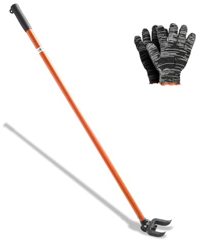 VEVOR Pallet Buster Tool with 44 Carbon Steel Handle, Adjustable Head, Wrecking Bar for Deck Board Removal, Prying up Decking, Busting Pallets & Effortless Nail/Screw Pulling