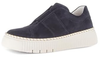 Gabor Damen Low-Top Sneaker, Frauen Sandalen,Schmerz-mindernd,Arbeit,buero,aktuell,Freizeit,festlich,senkfuss,Dark-Blue (Puder),44 EU / 9.5 UK