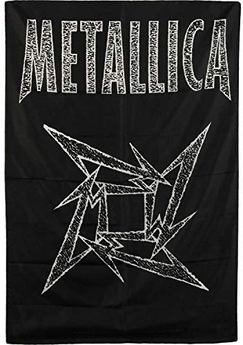 Unbekannt Metallica Flagge Ninja schwarz & weiß. Offiziell lizenziert
