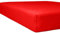 Kneer 8001042 Flausch-Biber Spannbetttuch Qualität 80, 90 x 190 cm / 100 x 200 cm, Rubin