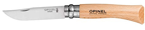 OPINEL - Couteau N° 7 Inox Tradition - Manche 10 cm Hetre - Virole Tournante