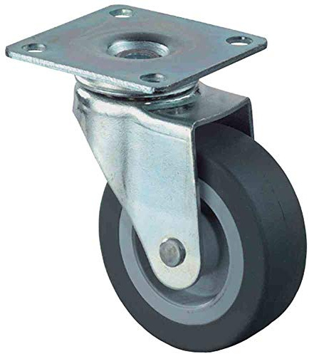 BS Rollen Lenkrolle D.30mm Trgf. 20kg m.Platte Gum.grau
