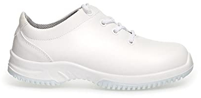 Abeba Proteq Sicherheitsschuhe uni6 1780 Halbschuh S2 küchengeeignet Stahlkappe, Unisex-Erwachsene Sicherheitsschuhe, Weiß (weiß), 39 EU