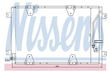 Nissens Air Conditioning Condenser/Receiver Drier Assembly - 940174