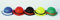Faschingshut Halbminiaturen Melone (rot)