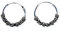 Bali Creolen aus 925 Sterling Silber, 16 mm Durchmesser