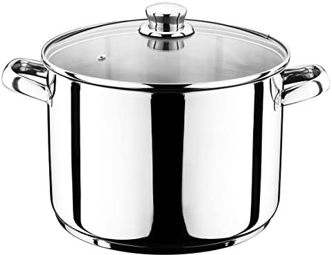 TheKitchenette - Marmite XXL en Acier Inoxydable de Qualité Professionnel 10 L