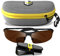 BLUPOND Polarisierte Sport-Sonnenbrille - Tagsüber entspiegelte Kupfer-TAC-Gläser - halbrandloser Metallrahmen - Fahren, Angeln, Schießen - Unisex