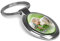 PhotoFancy® - Schlüsselanhänger mit Foto bedrucken lassen - Chrom-Anhänger mit eigenem Bild personalisieren (Schlüsselanhänger Oval)