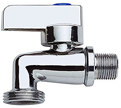 Gariella - Geräteventil, Wasserventil mit 3/4 Zoll Anschluss für den Innenraum/Keller, Wandseitig 1/2 Zoll