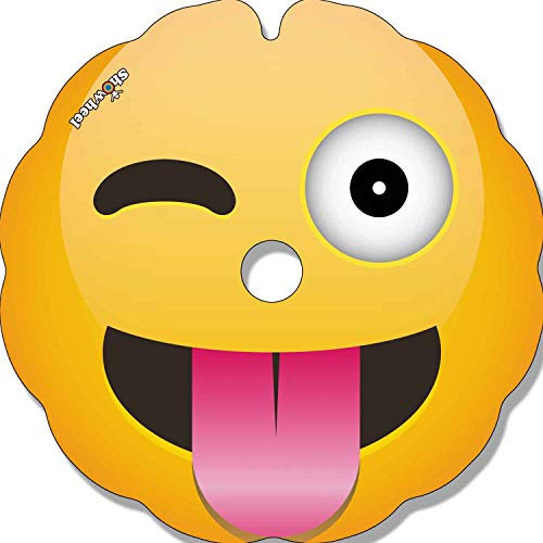 Flasque: Protège-Rayon Fauteuil Roulant (Paire) pour Main Courante de 52,51 à 53,50cm de Diam. Extérieur, Fixation Ronde - Emojis Langue