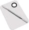 Professional Pro Lady Stainless Steel Cosmetic Makeup Palette Spatula Stainless Steel Makeup Palette Artist Cosmetic Palette with Spatula Tool 6''x4'' Sliver