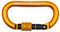 Kong Italy Oval Alu Classic Screw Sleeve, ovaler Karabiner aus Aluminium, Orange/Schwarz/Orange, Einheitsgröße