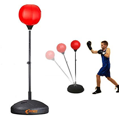 FFitness Punchingball für Kinder mit abnehmbarem Boden und Verstellbarer Stange | Boxsack für Training
