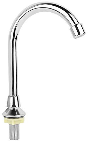 Rubinetto a pedale a mani libere a set completo, valvola a pedale + rubinetto dell'acqua + coperchio decorativo, rubinetto di controllo a pedale per montaggio a pavimento touchless da laboratorio